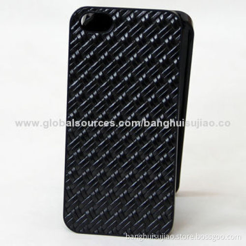 Fashion leather Cases for iPhone 5, Internal and External Voltage PU (Knit Lines)